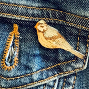 Lily Faith Blue Tit Mini Pin Brooch