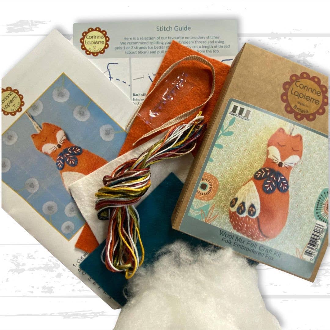 Corinne Lapierre Folk Fox Felt Stitch Kit