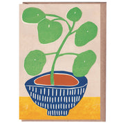 Luiza Holub Pilea Plant Greeting Card