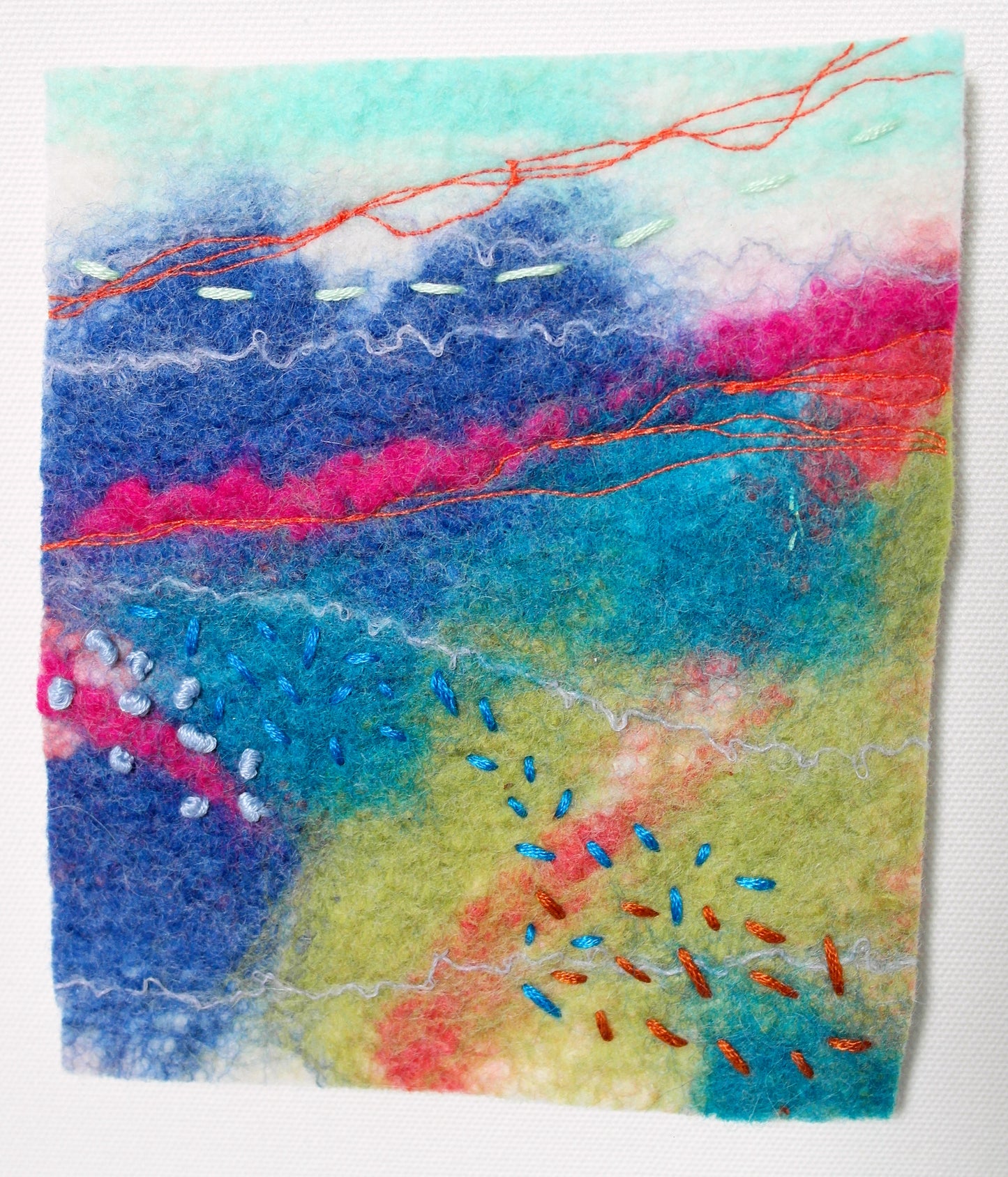 Workshop feltmaking wall art