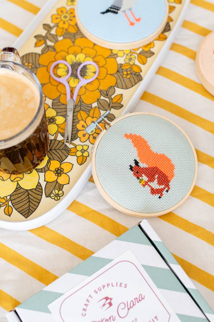 Squirrel Cross Stitch Kit