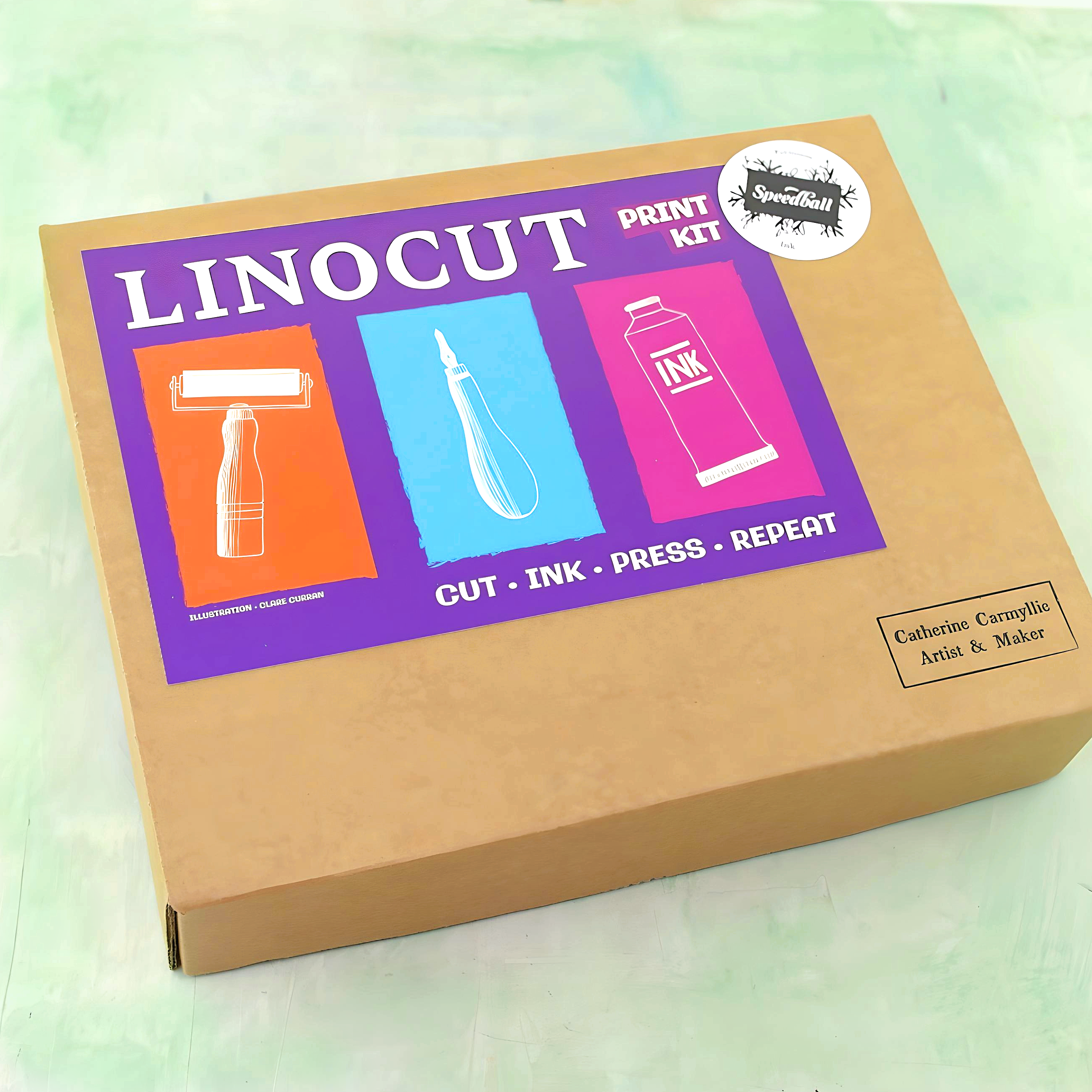 Linocut & print classic kit x1 ink