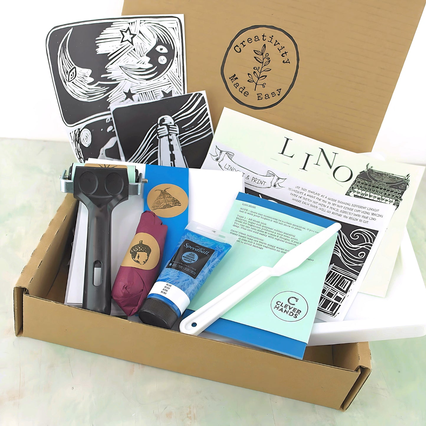 Linocut & print classic kit x1 ink