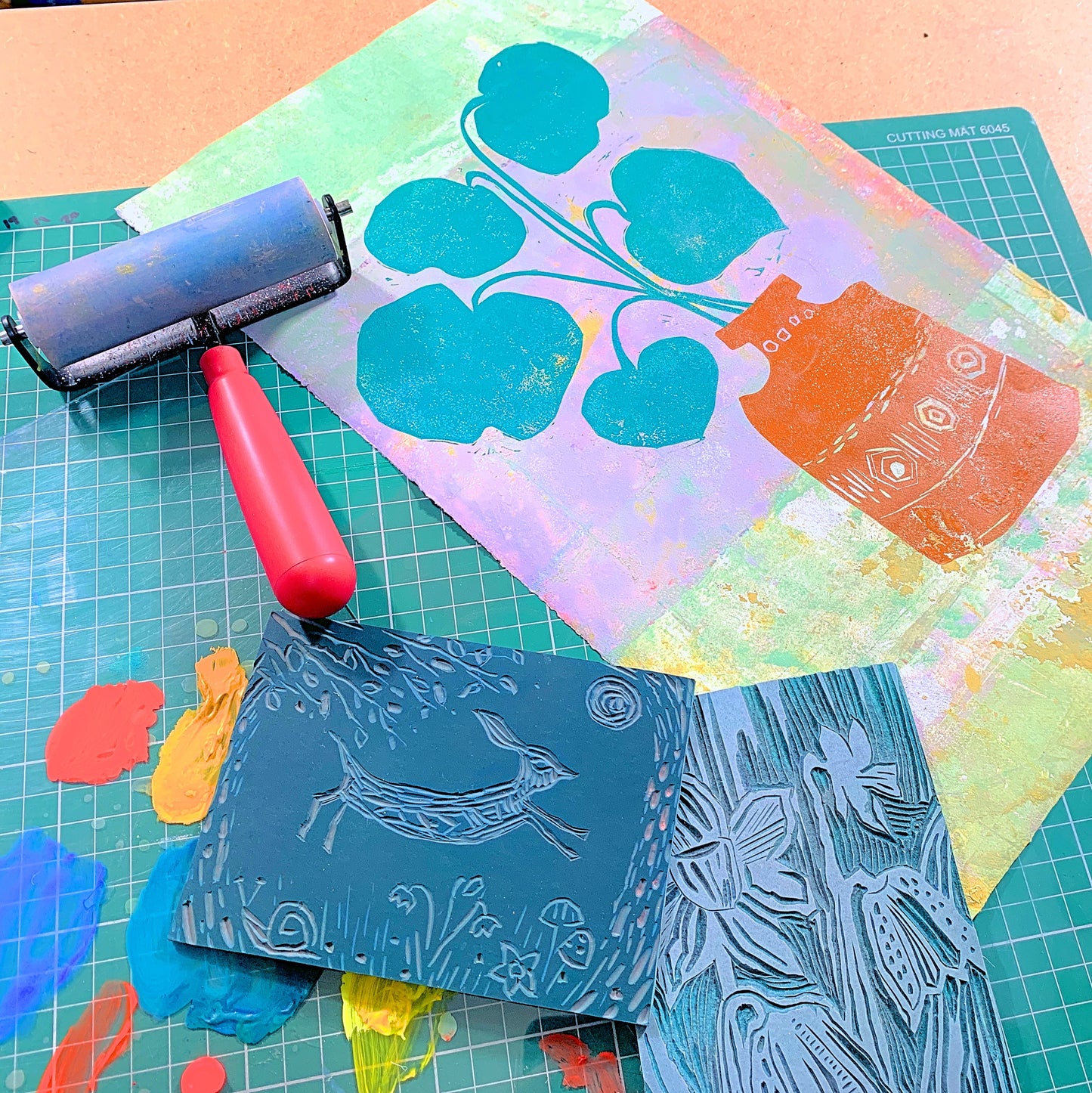 Workshop advanced linocut & print