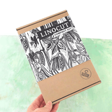 Compact beginner linocut printing starter kit