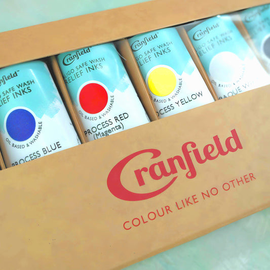 Cranfield Caligo Safe Wash Relief Inks Gift Set of 6 x75ml