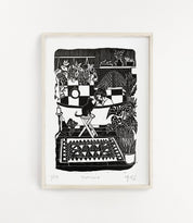 Bathtime with cat card