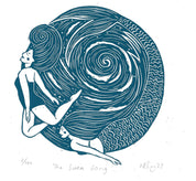 Siren's Song greeting card,  folklore & mermaids