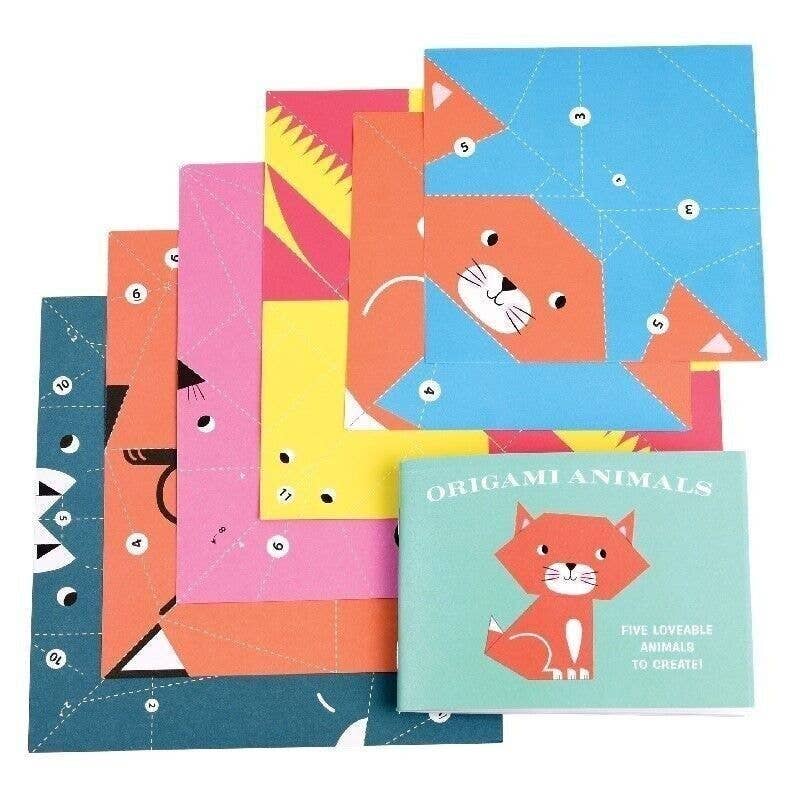 Animal Origami Kit, Paper Folding Craft Set (Age 6+)