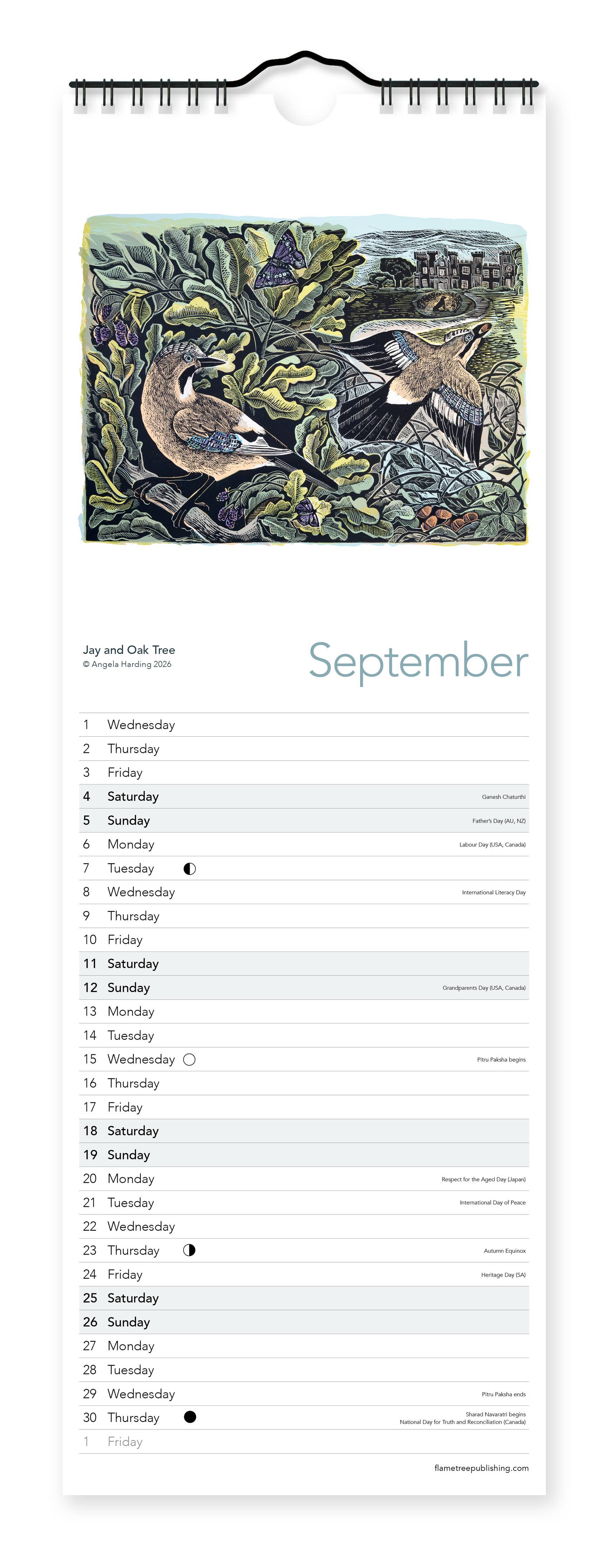 Angela Harding 2027 Slim Calendar