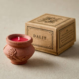 Handmade terracotta tealight rose scent