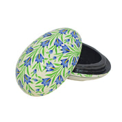 Hand Painted Papier-Mâché Floral Egg Box
