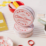 Retro Floral Pin Tin – Packed with High-Quality Sewing Pins
