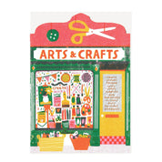 Arts and Crafts Shop Greeting Card for Creative Friend
