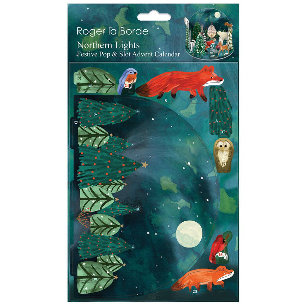 Northern Lights Petite Pop & Slot Advent Card
