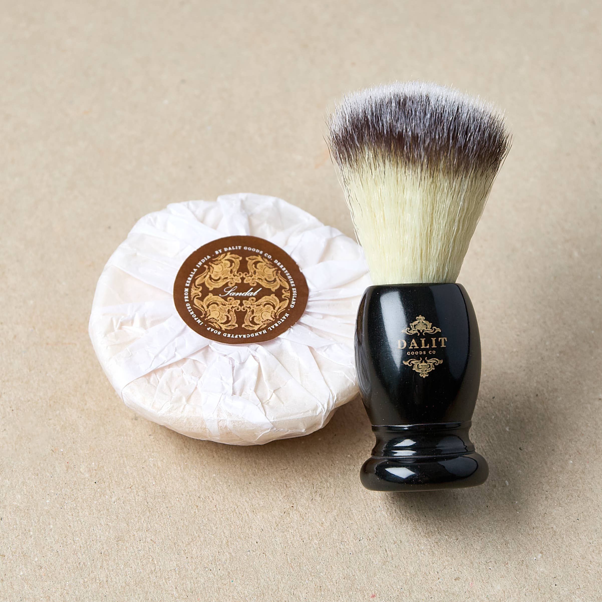 Sandalwood Shaving Soap with Brush for Men