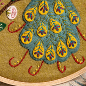 Corinne Lapierre Flamboyant Peacock Embroidery Hoop Kit