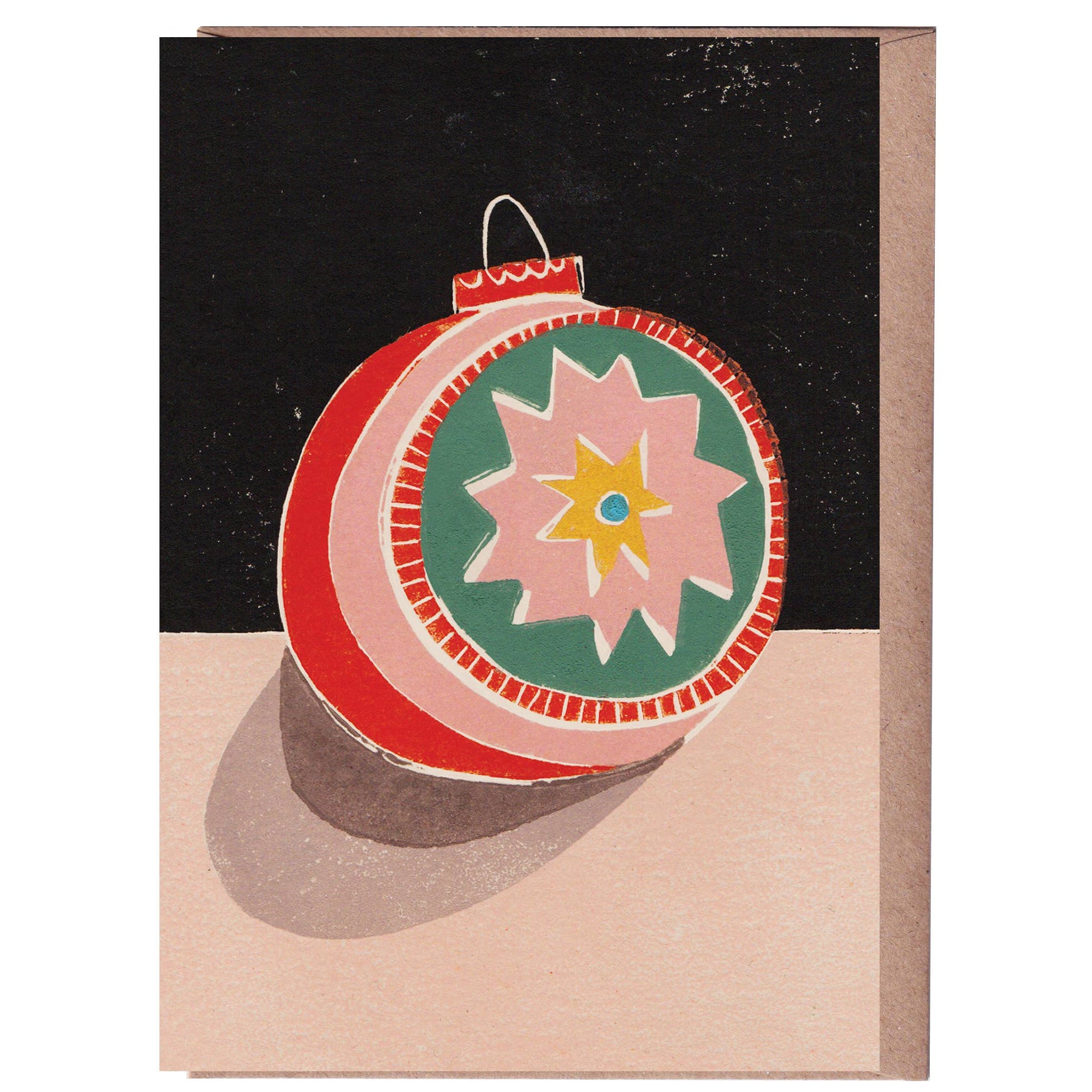Luiza Holub Star Bauble Christmas Holiday Greeting Card