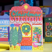 Christmas Supplies Shop Greeting Card
