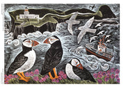 Fair Isle Puffins Sustainable 1000 Piece Jigsaw Puzzle
