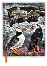 Luxury Foil Embossed Sketchbook, Puffins 23 x 29cm