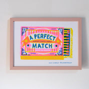 A4 Perfect Match Risograph Art Print