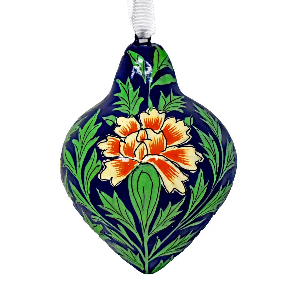 Hand-Painted Papier Mâché Lantern Bauble