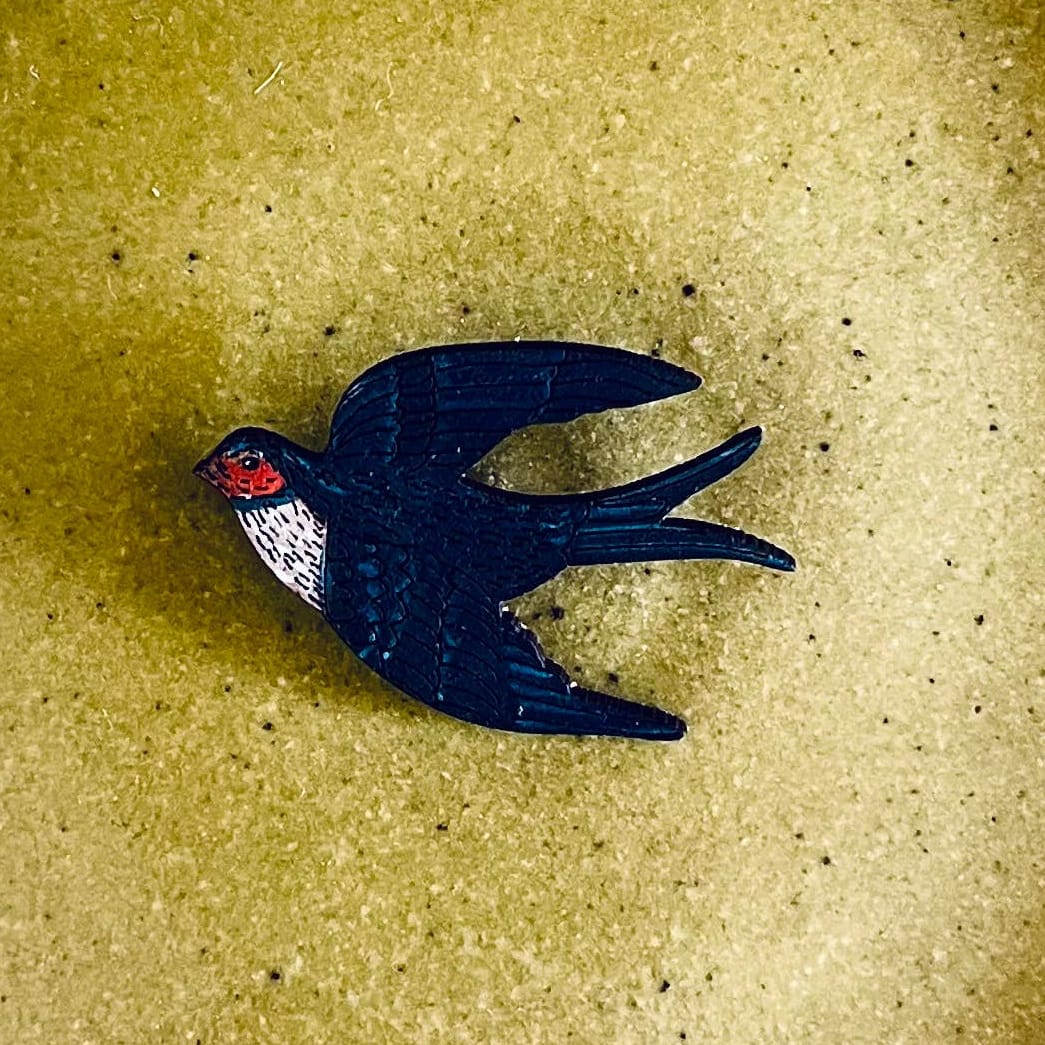 Lily Faith Swallow Mini pin Brooch 