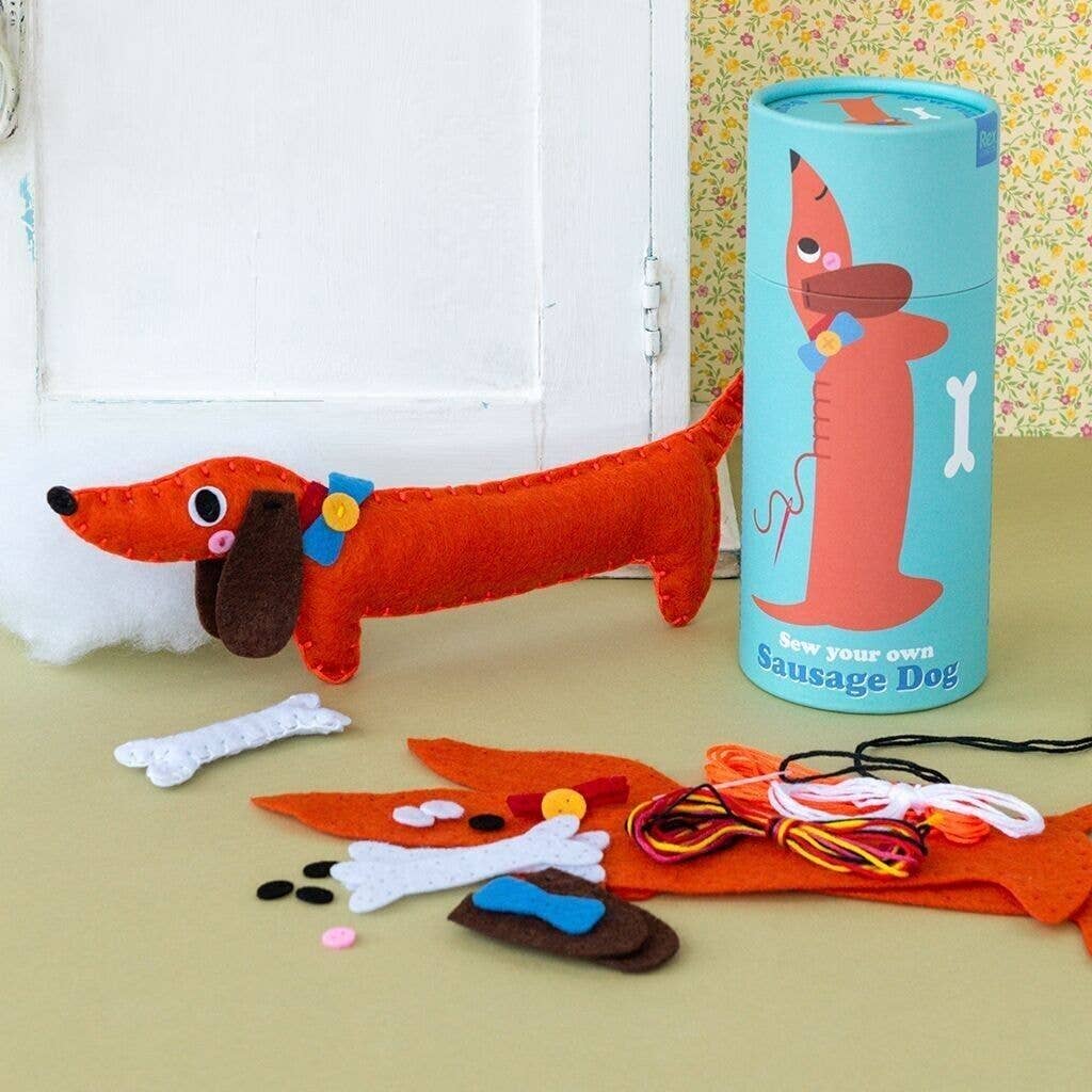 Sew Your Own Felt Sausage Dog Kit (Age 4+)