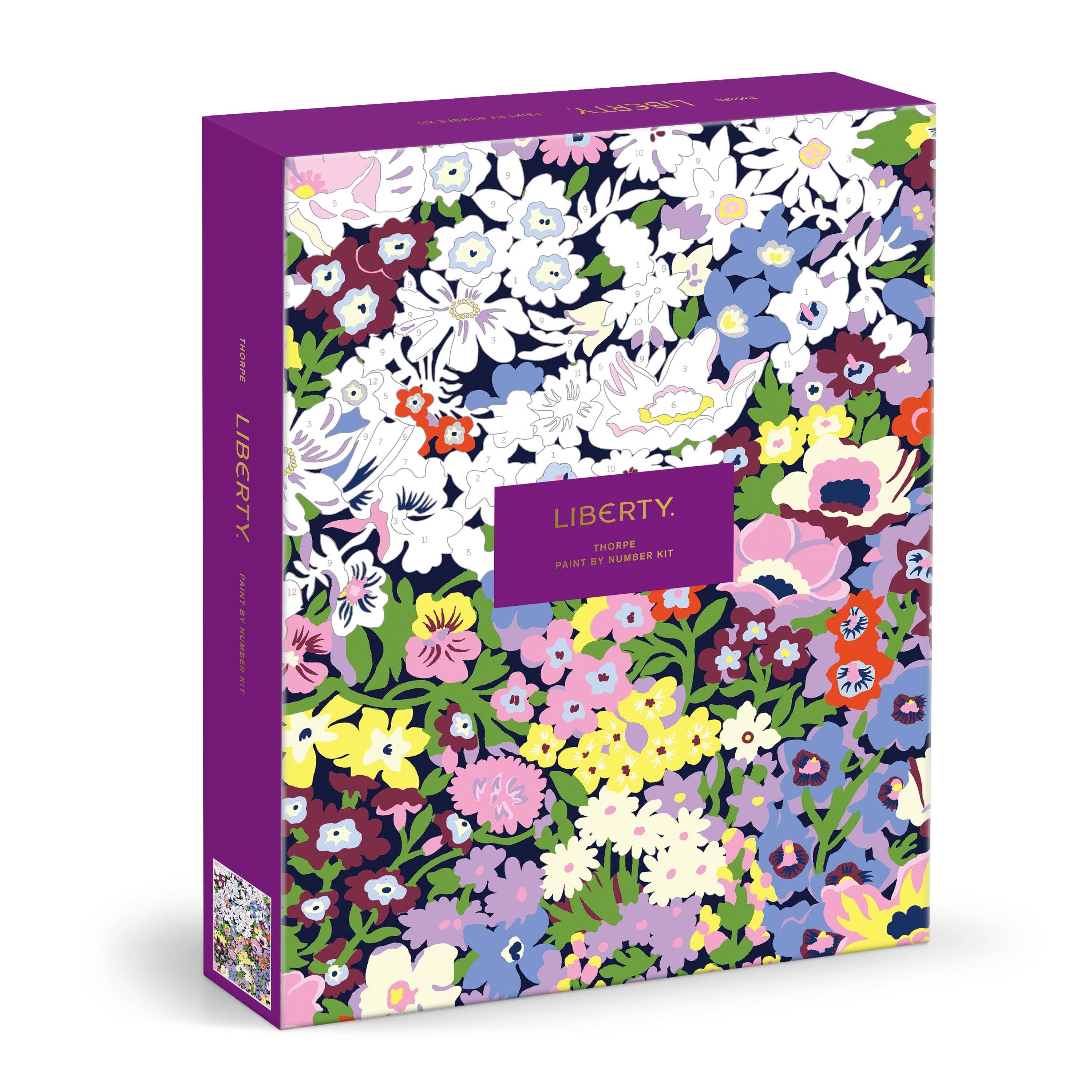 Abrams & Chronicle Liberty London paint by numbers kit floral