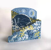 Moonlit Badgers Concertina Card