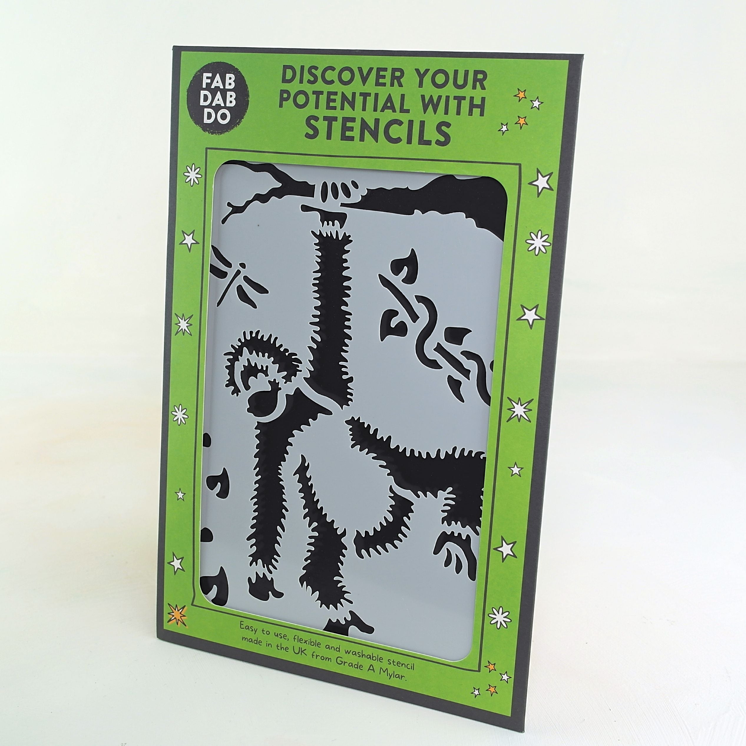 Stencils for fabric or paper