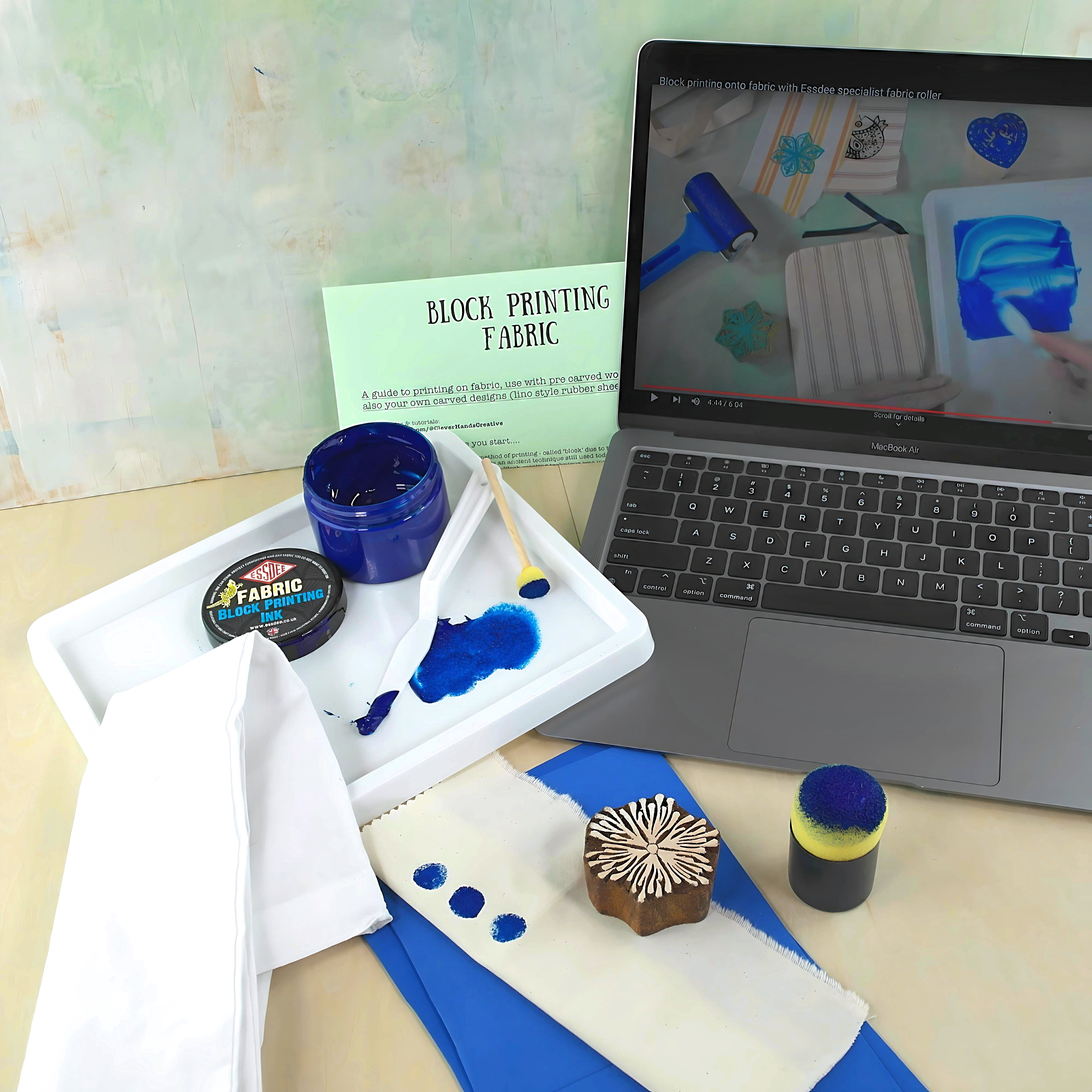 Fabric block printing kit