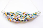 Chunky Liberty Fabric Knot Pendant - Deco Florals: Gloria Lomo