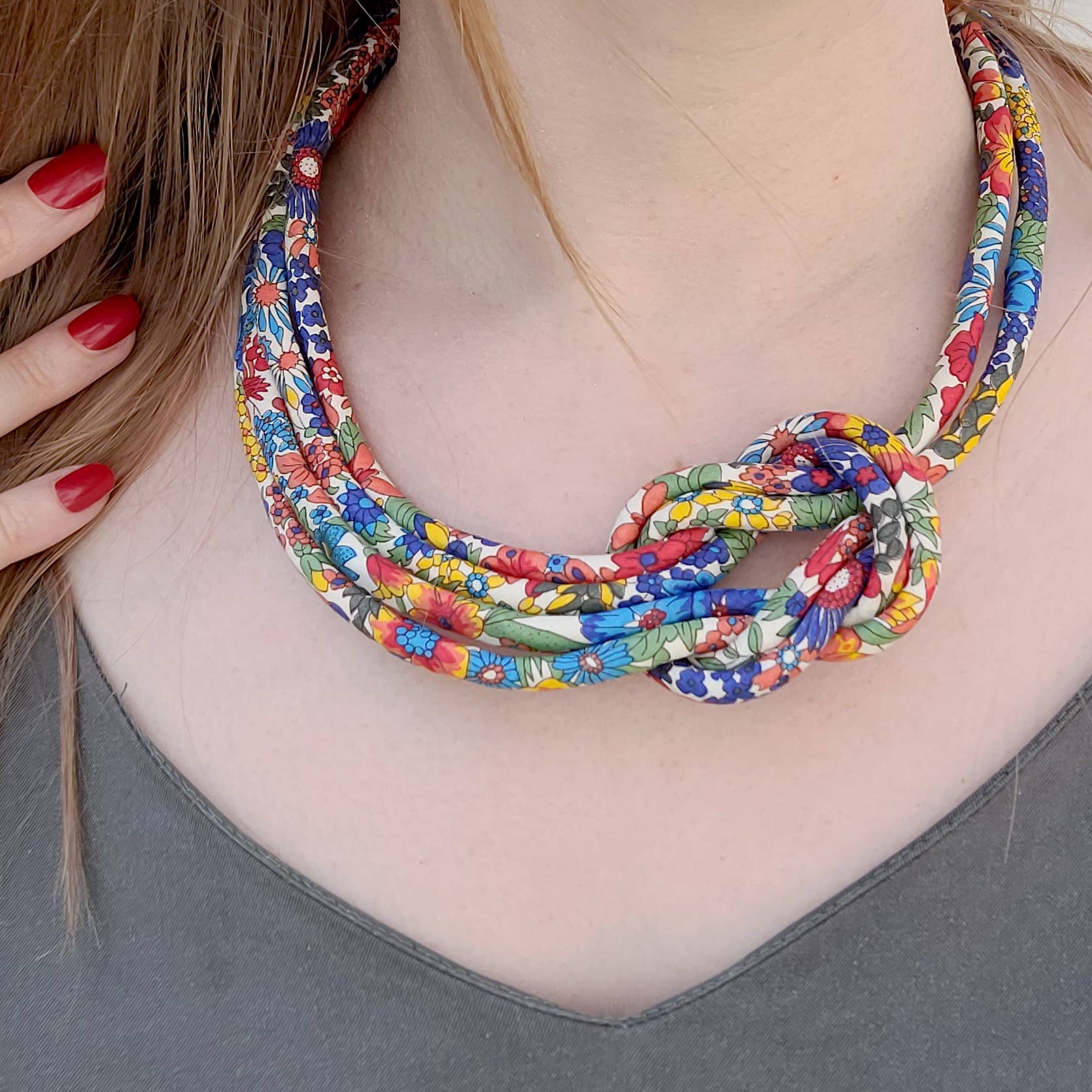 Reef Knot Liberty Print Necklace