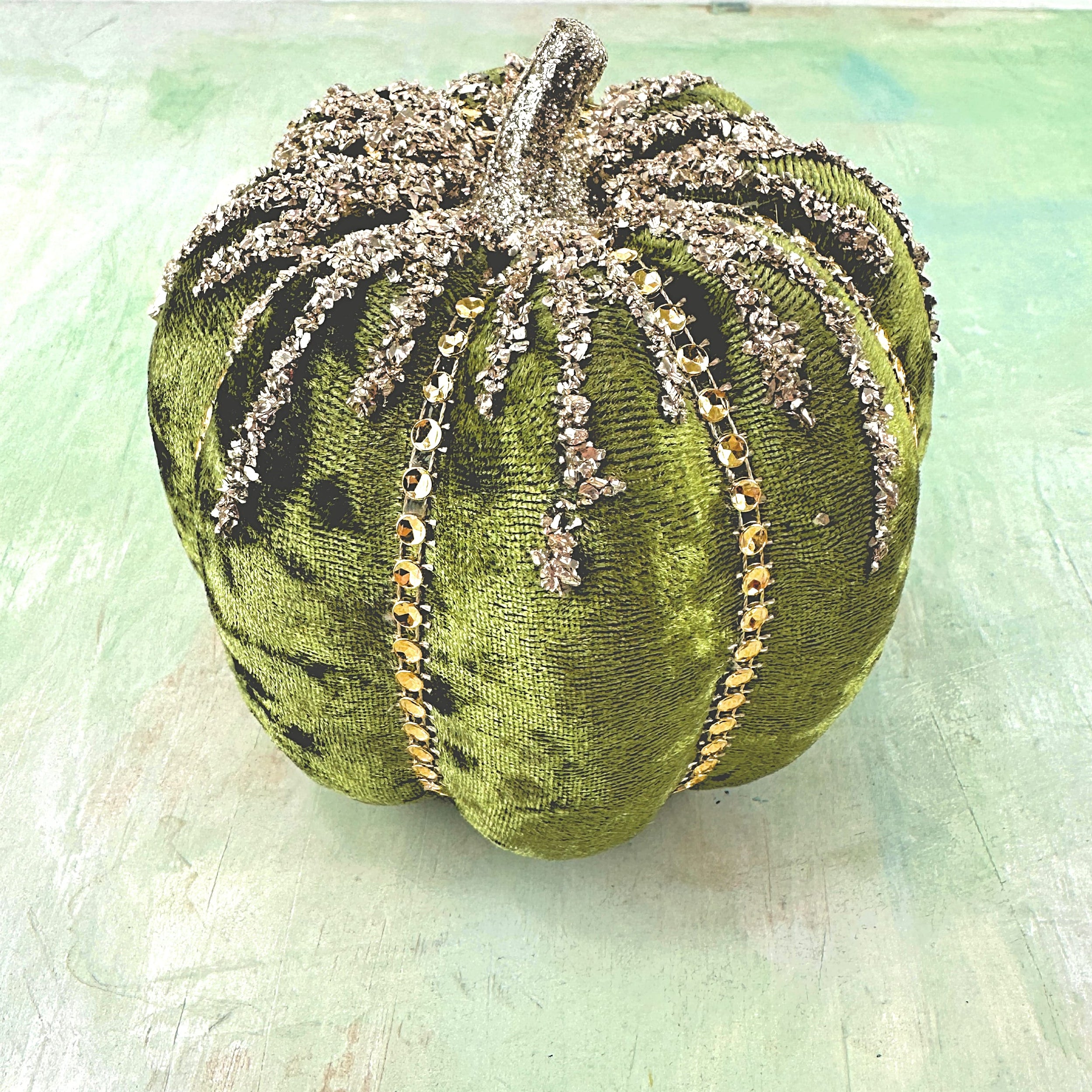 Heaven sends Green velvet pumpkin