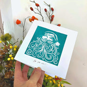 Christmas theme linocut & print kit