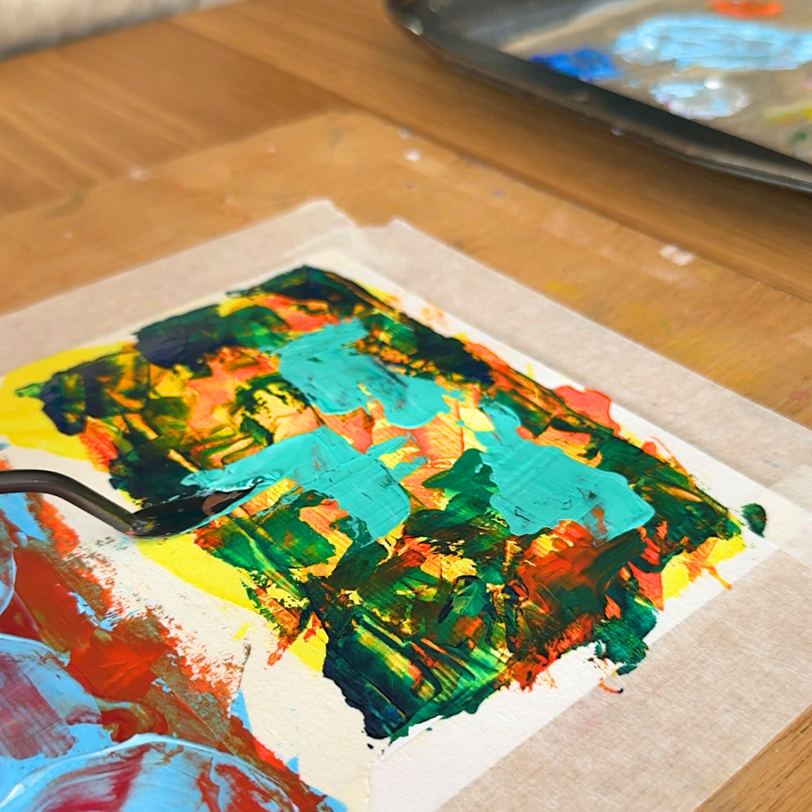 Workshop acrylic painting for beginners