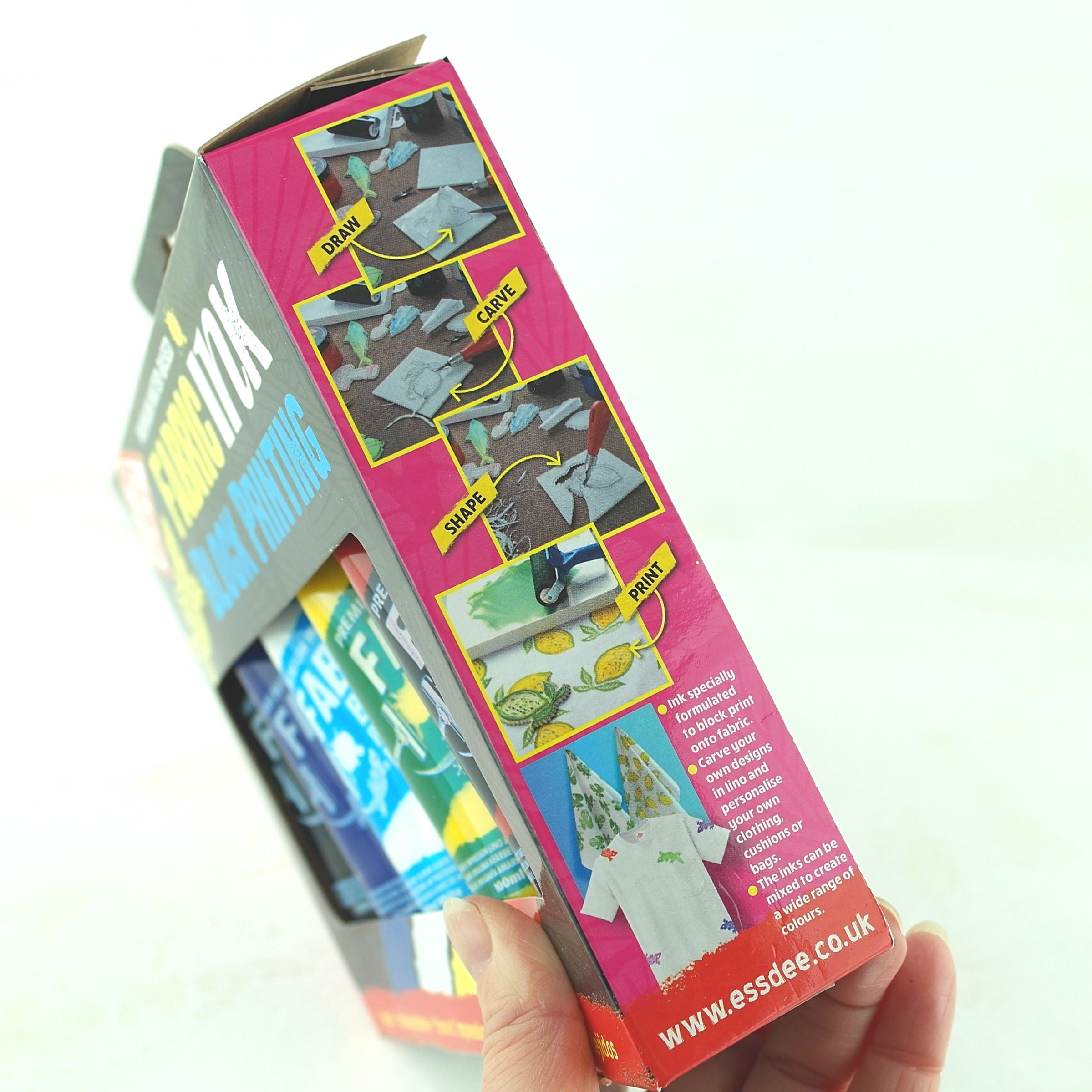 Fabric block print ink set