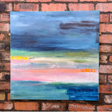 Workshop canvas painting abstract seascape
