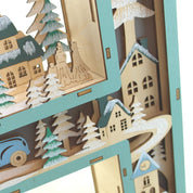 Light up snowy letter, monogram H