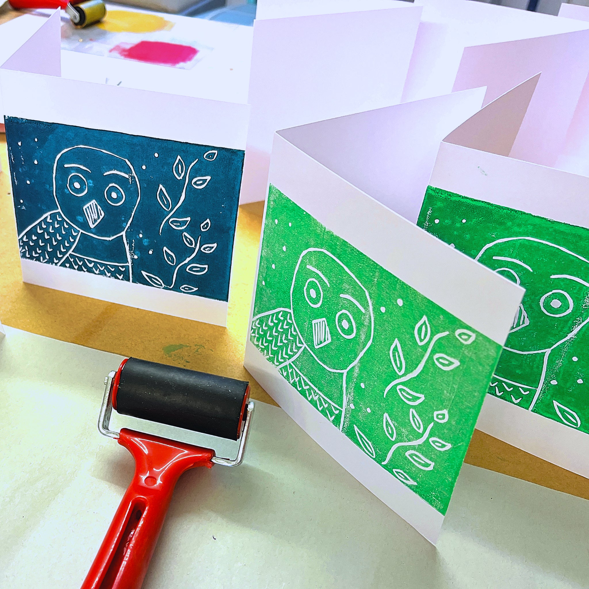 Linocut & print classic kit x2 ink – Clever Hands
