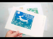 Luxury linocut & print kit with art card