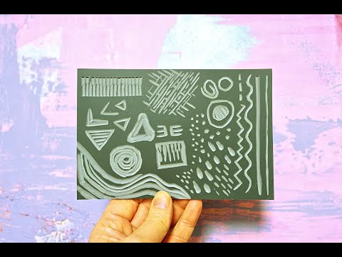 Linocut & print premium kit with 3 ink colours