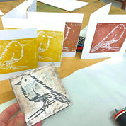 Block printing ink set of 4 metallics