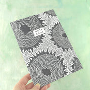 Notebook black sunflowers