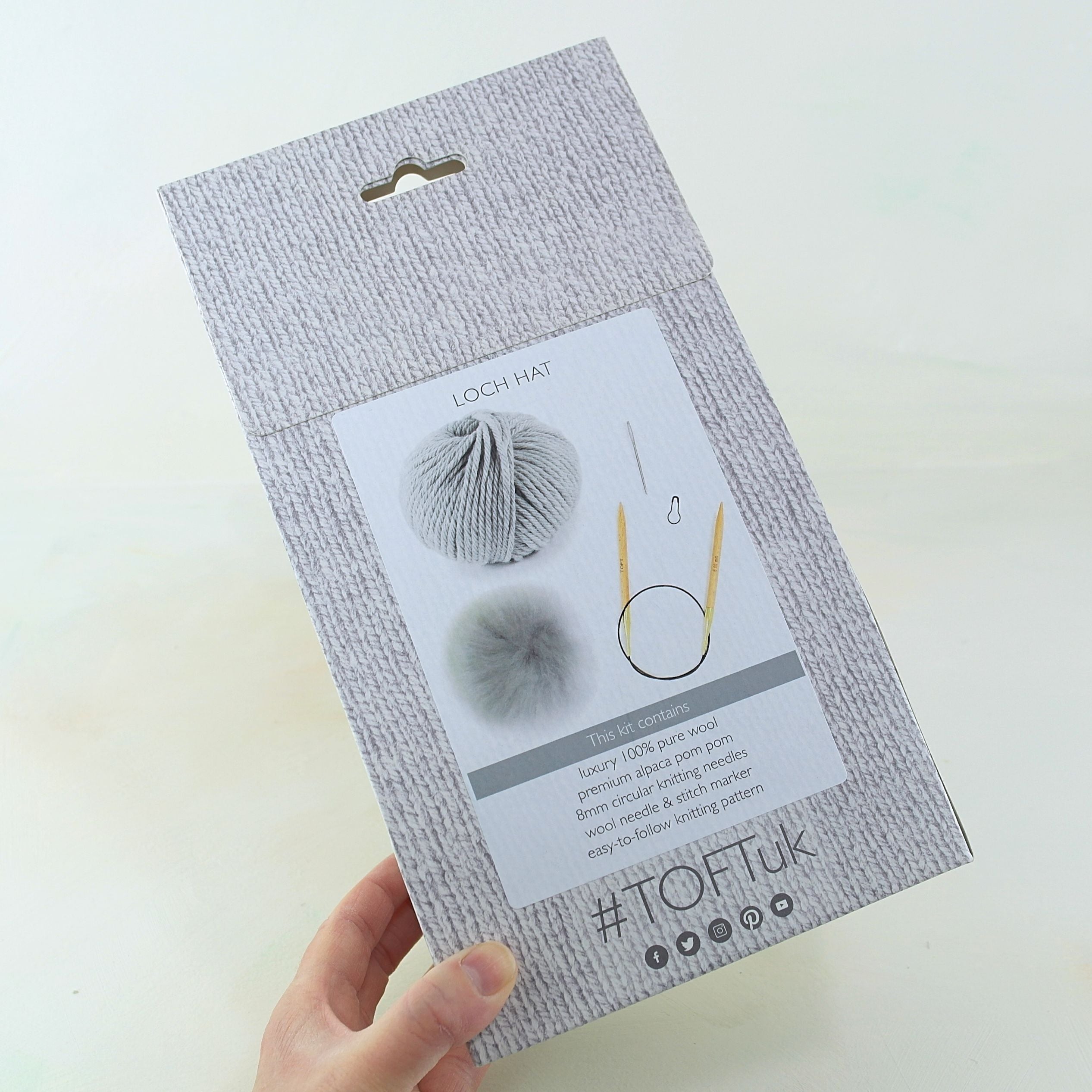 knit loch hat knitting kit