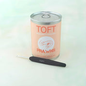 Prawns in a tin, crochet kit