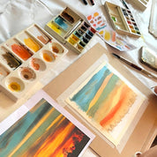 Workshop watercolour painting Autumn