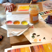 Workshop watercolour painting Autumn